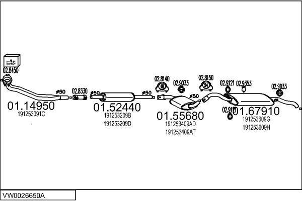 MTS VW0026650A008050