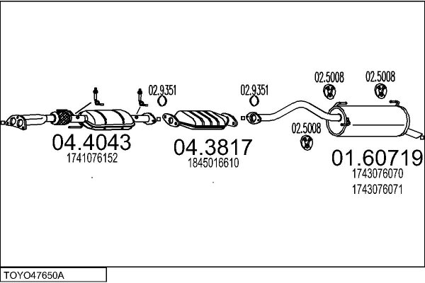 MTS TOYO47650A003624