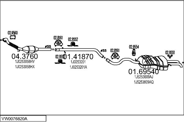 MTS VW0076820A013103