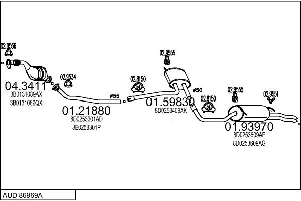 MTS AUDI86969A005311