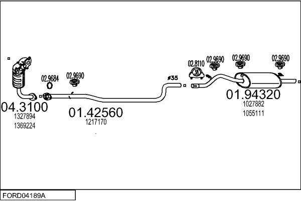 MTS FORD04189A012059