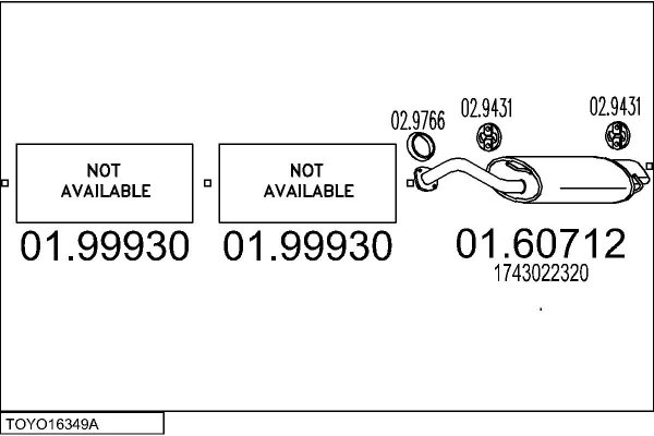 MTS TOYO16349A016382