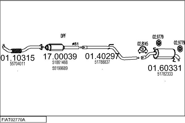 MTS FIAT02770A018899