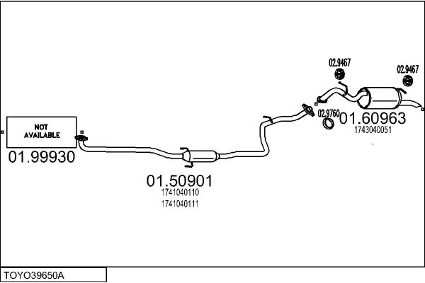 MTS TOYO39650A019254