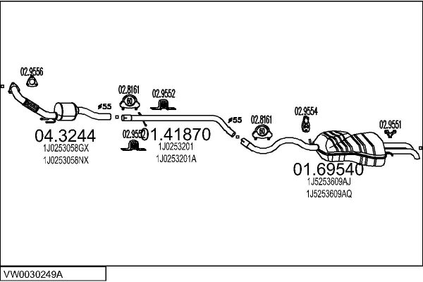 MTS VW0030249A016065