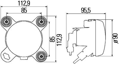 HELLA 1K0 247 043-021 HELLA 1K0 247 043-021