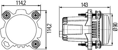 HELLA 1BL 012 488-021 HELLA 1BL 012 488-021
