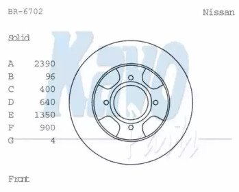 KAVO PARTS BR-6702 KAVO PARTS BR-6702