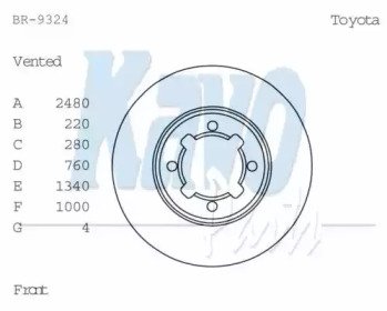 KAVO PARTS BR-9324 KAVO PARTS BR-9324