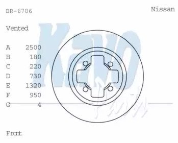 KAVO PARTS BR-6706