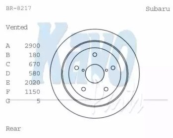 KAVO PARTS BR-8217