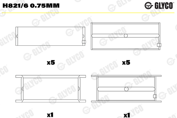 GLYCO H821/6 0.75mm GLYCO H821/6 0.75mm
