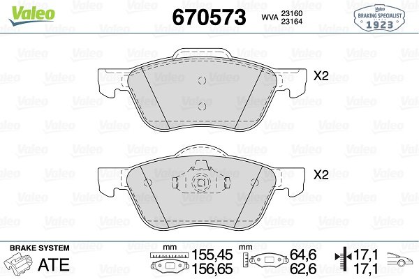 VALEO 670573 VALEO 670573