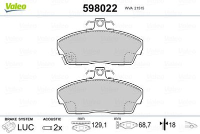 VALEO 598022