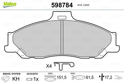 VALEO 598784