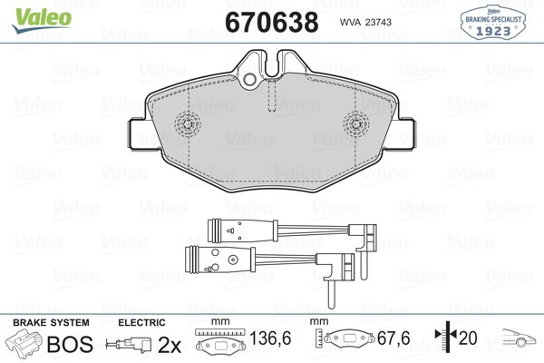 VALEO 670638 VALEO 670638