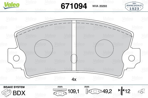 VALEO 671094 VALEO 671094