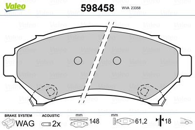 VALEO 598458