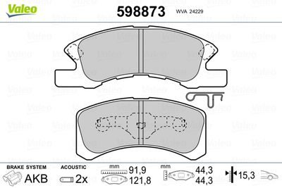 VALEO 598873 VALEO 598873