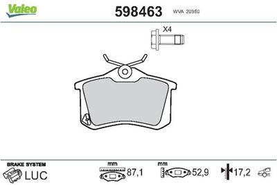 VALEO 598463