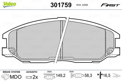 VALEO 301759