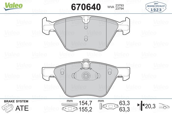 VALEO 670640 VALEO 670640