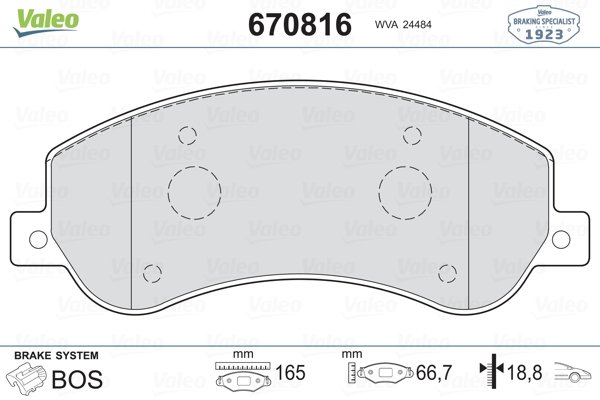 VALEO 670816 VALEO 670816