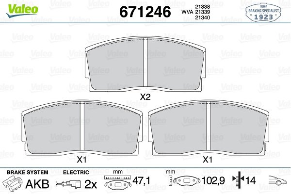 VALEO 671246 VALEO 671246