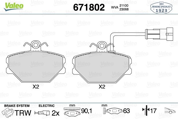 VALEO 671802 VALEO 671802