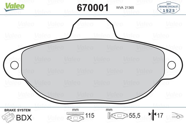 VALEO 670001