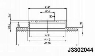 NIPPARTS J3302044 NIPPARTS J3302044