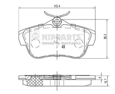 NIPPARTS N3612050