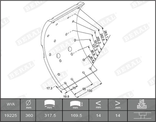BERAL KBL19225.0-1637 BERAL KBL19225.0-1637