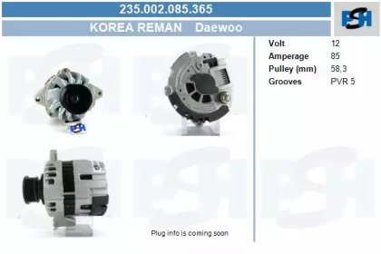 CV PSH 235.002.085.365 CV PSH 235.002.085.365