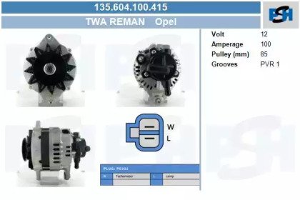 CV PSH 135.604.100.415 CV PSH 135.604.100.415