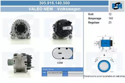 CV PSH 305.916.140.500 CV PSH 305.916.140.500
