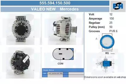 CV PSH 555.594.150.500 CV PSH 555.594.150.500
