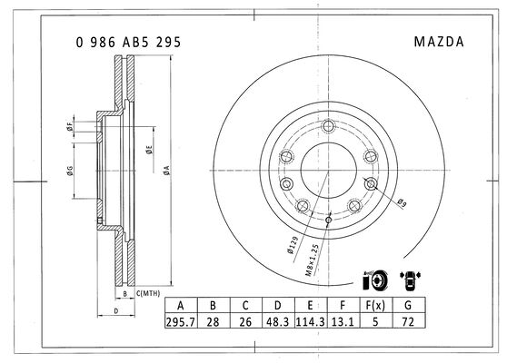 BOSCH 0 986 AB5 295