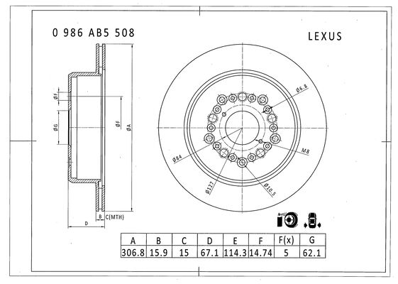 BOSCH 0 986 AB5 508