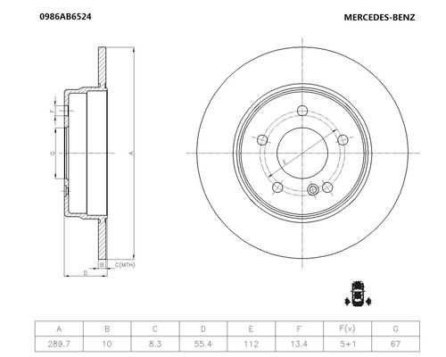 BOSCH 0 986 AB6 524