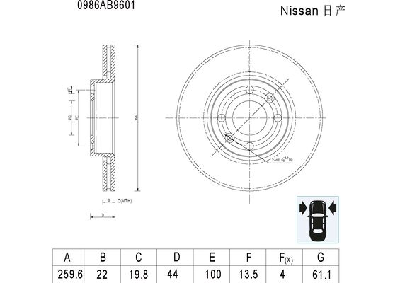 BOSCH 0 986 AB9 601