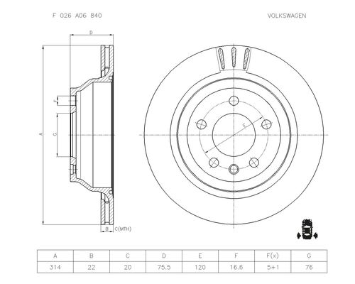 BOSCH F 026 A06 840