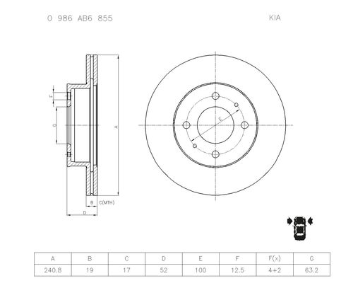 BOSCH 0 986 AB6 855