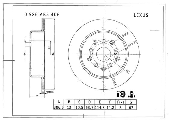 BOSCH 0 986 AB5 406