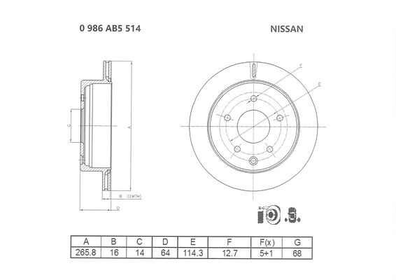 BOSCH 0 986 AB5 514