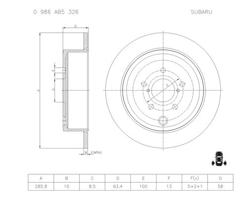 BOSCH 0 986 AB5 326