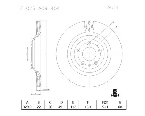 BOSCH F 026 A09 404 BOSCH F 026 A09 404