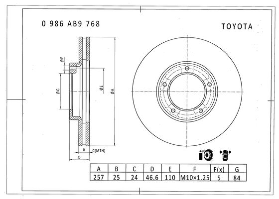 BOSCH 0 986 AB9 768