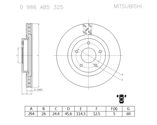 BOSCH 0 986 AB5 325