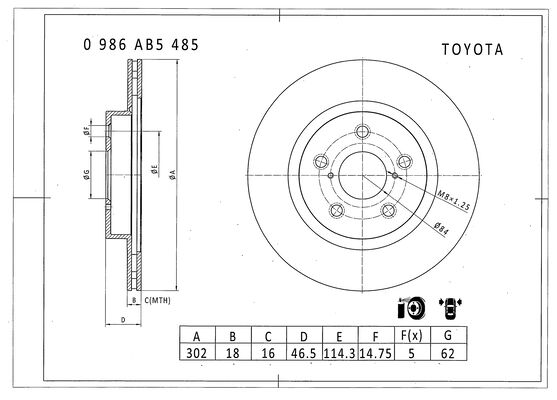 BOSCH 0 986 AB5 485